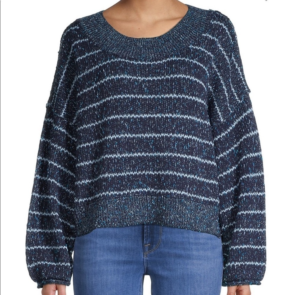 FREE PEOPLE Starlight Striped Sweater Size XSmall NEW - Picture 2 of 8